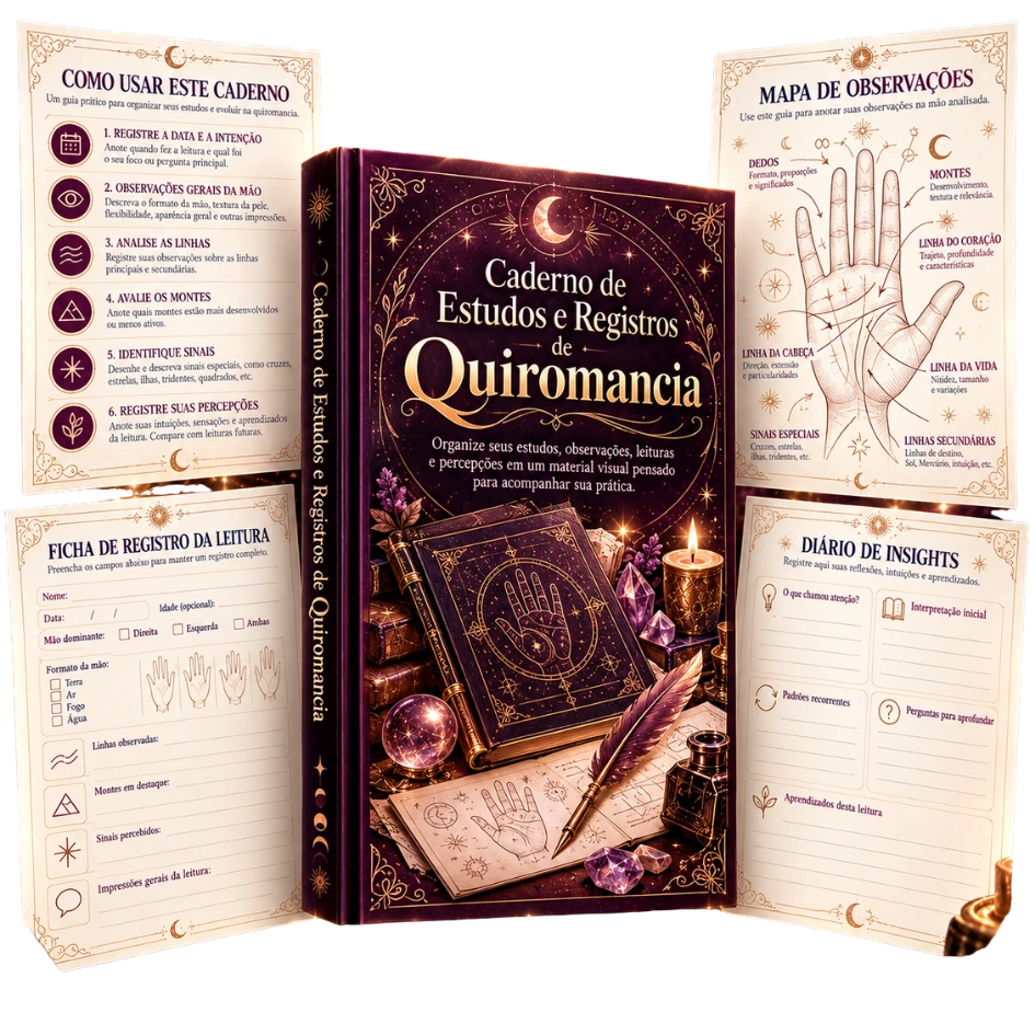 Caderno de Estudos e Registros de Quiromancia