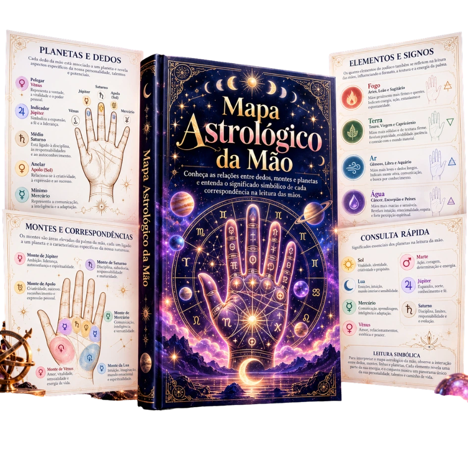 Mapa Astrológico da Mão