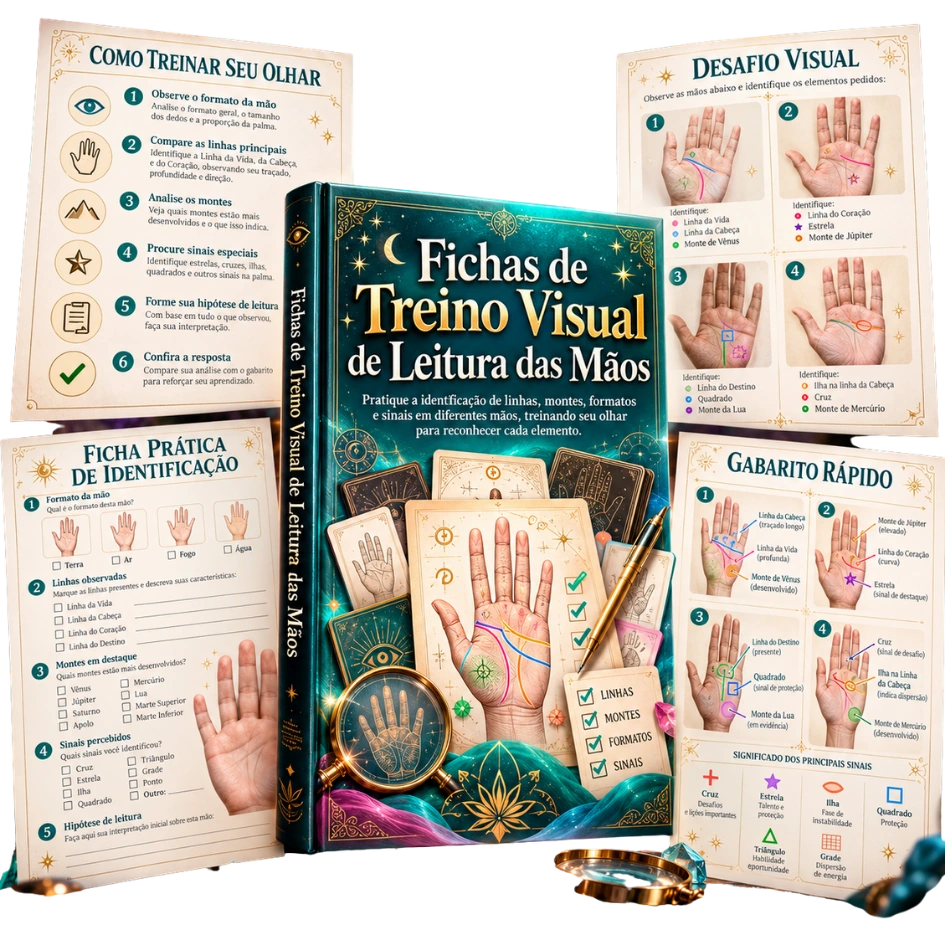 Fichas de Treino Visual de Leitura das Mãos